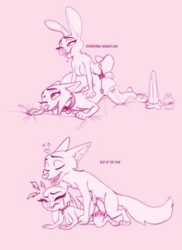 judy_hopps, nick_wilde, disney, international_women's_day, zootopia