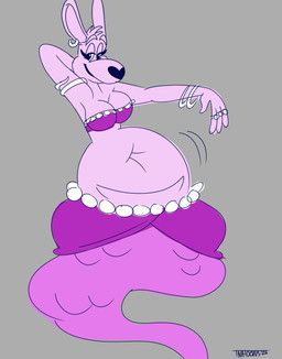 fluffychuck91, tnatoons, anthro, belly, big_belly