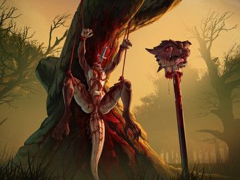 conquistabear, anthro, anus, blood, blood_from_wound