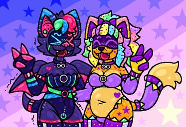 coraline_(squeakitties), lauren_ortega_(squeakitties), squeakitties, after_transformation, anthro