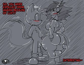 miles_prower, millie_(helluva_boss), hellaverse, helluva_boss, sega