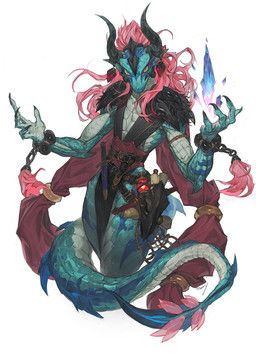 mythology, morry, 2_horns, 4_fingers, action_pose