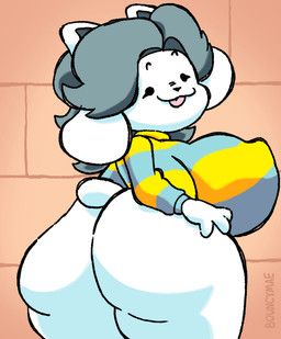 temmie_(undertale), undertale, undertale_(series), bouncymae, anthro