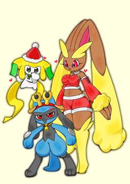 christmas, nintendo, pokemon, mush_tewi, ambiguous_gender