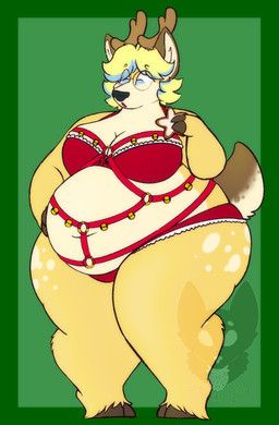 christmas, strawberrymilkdog, 2_toes, 3_fingers, anthro