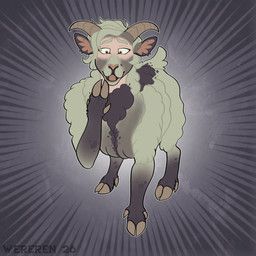 wereren, 2_horns, artiodactyl, biped_to_quadruped, bovid