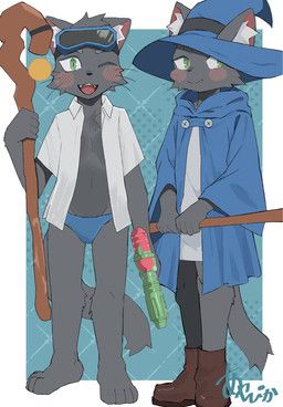 meow_mage, overgeared_hero, p1ka_aya, anthro, bell