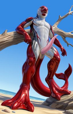 siader, fridaflame, amber_eyes, animal_genitalia, animal_penis