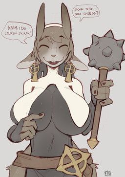 foresttherotten, anthro, belt, big_breasts, bovid