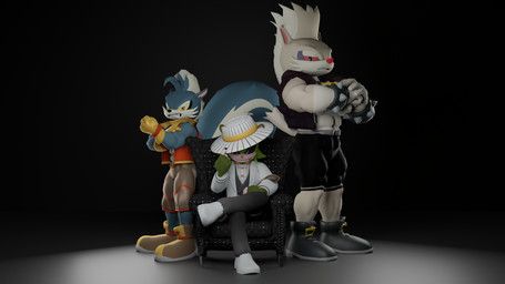 clutch_the_opossum, rough_the_skunk, tumble_the_skunk, idw_publishing, sega