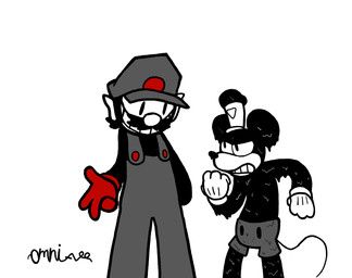 m.smile, mario, mickey_mouse, wenk_(changed:_tge), changed:_the_greater_edition