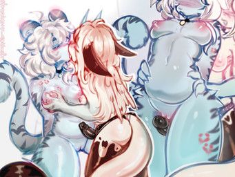 tess_korty, tigra_(croli_x), mythology, strawberrynightmilk, anthro