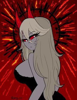 charlie_morningstar, hazbin_hotel, hellaverse, jeny_312, bare_shoulders