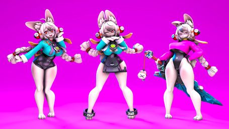 zhao_(zenless_zone_zero), mihoyo, zenless_zone_zero, extroke, 3_toes