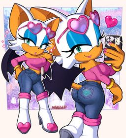 rouge_the_bat, sega, sonic_the_hedgehog_(series), sarukaiwolf, 5_fingers