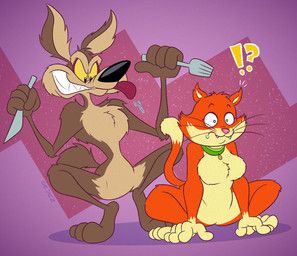 sizzle_(the_puzzle_place), wile_e._coyote, looney_tunes, pbs, the_puzzle_place