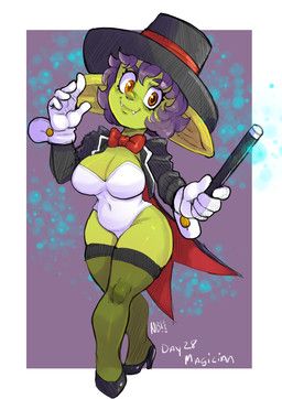 nerdbayne, 5_fingers, big_breasts, border, bow_tie