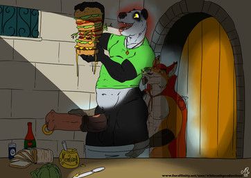 pandapower897, whitecolt_productions, animal_genitalia, animal_penis, anthro