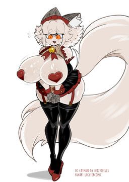 catmaid_(cibastion), lucyfercomic, anthro, bell, big_breasts