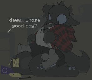dragonbooper, ambiguous_gender, anthro, aroused, black_body