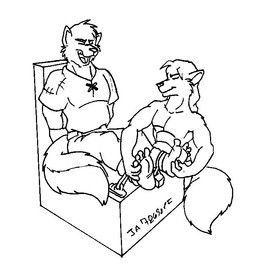 maxwolf, 4_toes, anthro, barefoot, canid