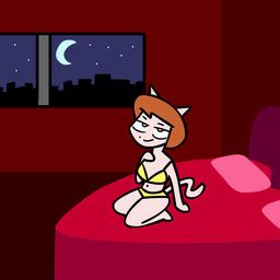 kate_(bonnposter), bonnposter, anthro, bed, bedroom