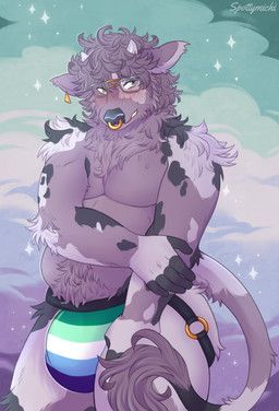 keize_galloway, spottymichi, anthro, big_bulge, blush