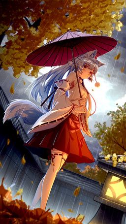momiji_inubashiri, touhou, banjie_(artist), animal_humanoid, armwear