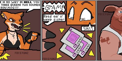 bristle_(liar's_bar), foxy_(liar's_bar), liar's_bar, fox_e_punz, accusation