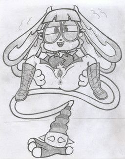 the_pink_thing_(calling_all_villains), calling_all_villains, anonymous_artist, 4_ears, anthro