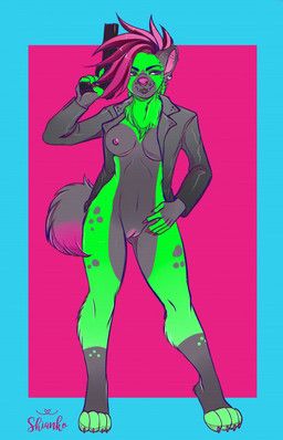 shianko, 3_toes, 5_fingers, anthro, areola