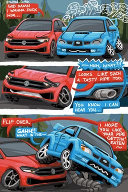 porsche_automobil_holding_se, subaru_wrx_sti, volkswagen, charred_catfish, blue_body