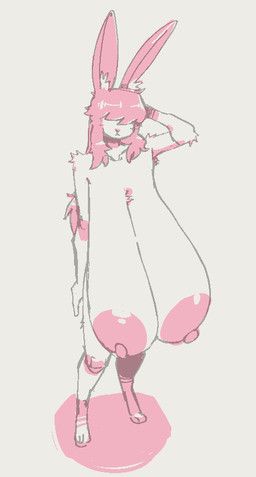 raspberry_(nsfwoaf), submarinechamomile, anthro, areola, bangs