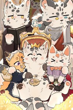 hetao_(fabulous_beasts), jiazhutao_(fabulous_beasts), murong_xuequan_(meimei), shota_(fabulous_beasts), zhanhu_(fabulous_beasts)