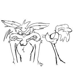 road_runner_(looney_tunes), wile_e._coyote, looney_tunes, warner_brothers, xngi
