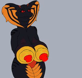 brimstone_(jasafarid), superduck, bodily_fluids, breast_growth, breasts