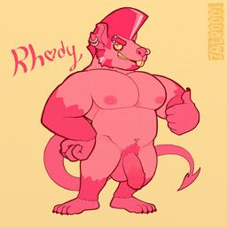 rhody_(character), zetrocci, alternative_fashion, anthro, balls