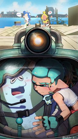 big_man_(splatoon), frye_(splatoon), mechanic_(splatoon_raiders), shiver_(splatoon), nintendo