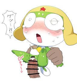 keroro, sgt._frog, zakopuni, abdominal_bulge, amphibian
