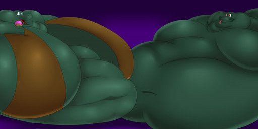 bigwolf_(artist), 4_fingers, 4_toes, anthro, belly