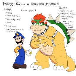 bowser, luigi, mario_bros, nintendo, super_mario_bros.:_peach-hime_kyushutsu_dai_sakusen!