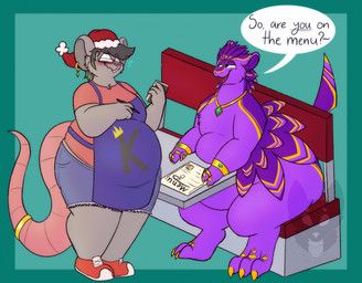 mittens_(squeakygreymouse), mochi_(icanhazbrgr), christmas, strawberrymilkdog, 3_fingers