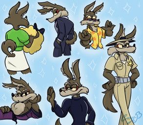 wile_e._coyote, looney_tunes, warner_brothers, cray_baster, aloha_shirt