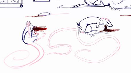 l0veblood, balls, blood, blood_splatter, blush