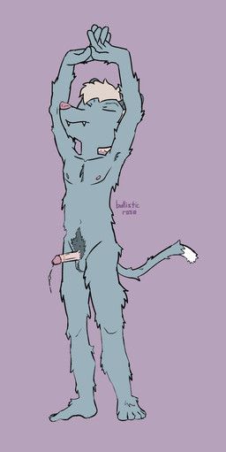 ballistic_rose, american_opossum, anthro, armpit_hair, ball_tuft
