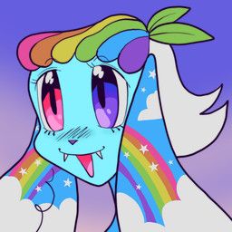 god_of_kandi_(plentyofsoup), plentyofsoup, ambiguous_gender, anthro, blue_face