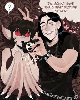 lily_(beebeedibapbeediboop), matheo_(beebeedibapbeediboop), beebeedibapbeediboop, alternative_fashion, animal_humanoid