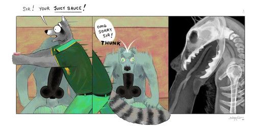 sharkinthepark, 5_fingers, animal_genitalia, animal_penis, anthro