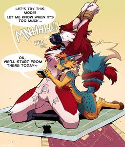 vrobei, animal_genitalia, anthro, anthro_dominating_anthro, anthro_on_anthro