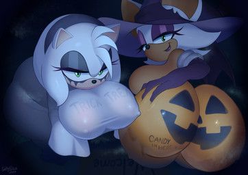amy_rose, rouge_the_bat, halloween, sega, sonic_the_hedgehog_(series)